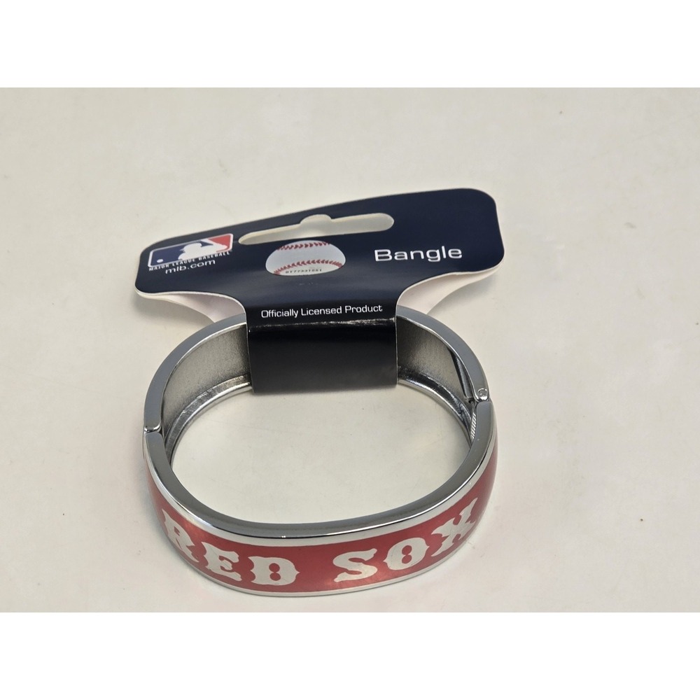 Game Time Boston Red Sox MLB Bracelet / Bangle Red Metal Sport Baseball New‎